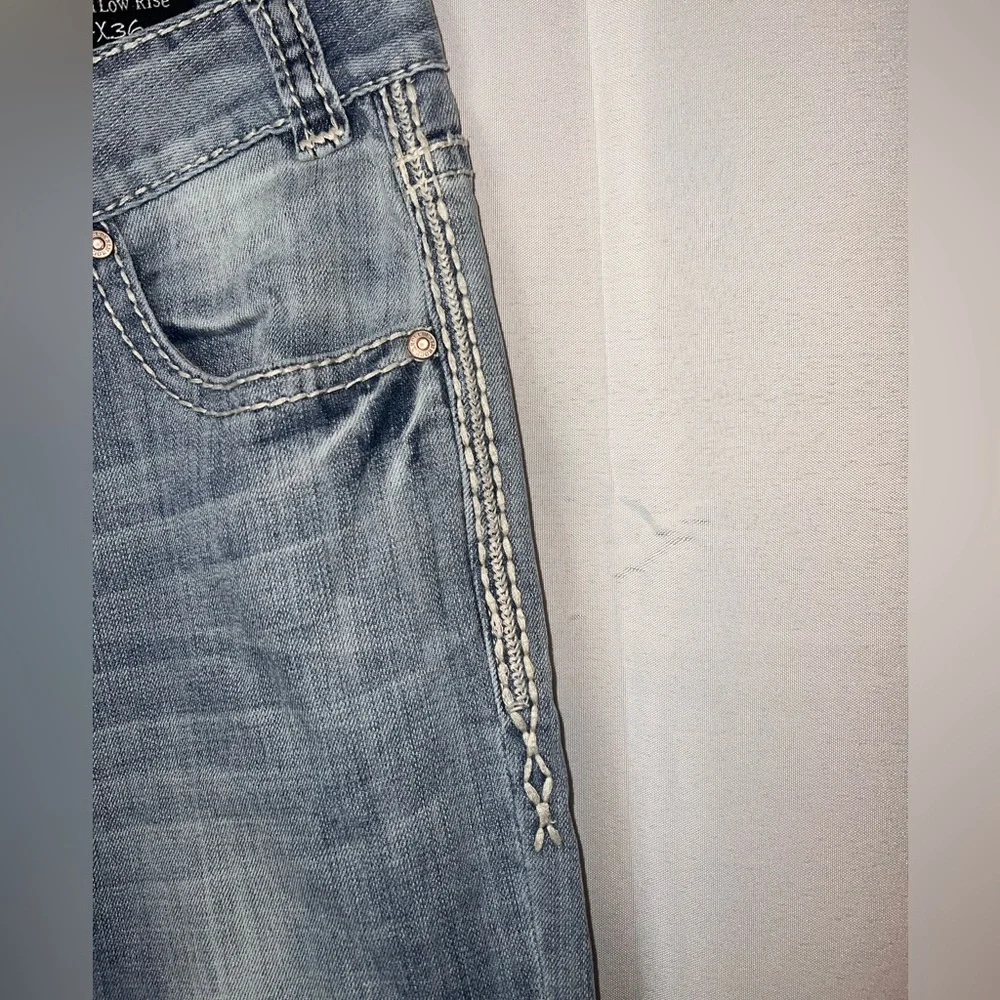 Rock & Roll Cowgirl Original Low Rise Jeans Style WO-4486 34 x 35 Long Tall Boot - Picture 4 of 6